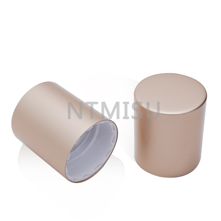  24 410 aluminum plastic champagne screw cap cover for bottles