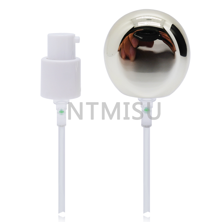 18 410 Oval Shape Luxury Gold Cream Pump Treatment Pump for Cosmetic 