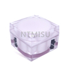 Acrylic Pink Plastic Jar Square Wholesale