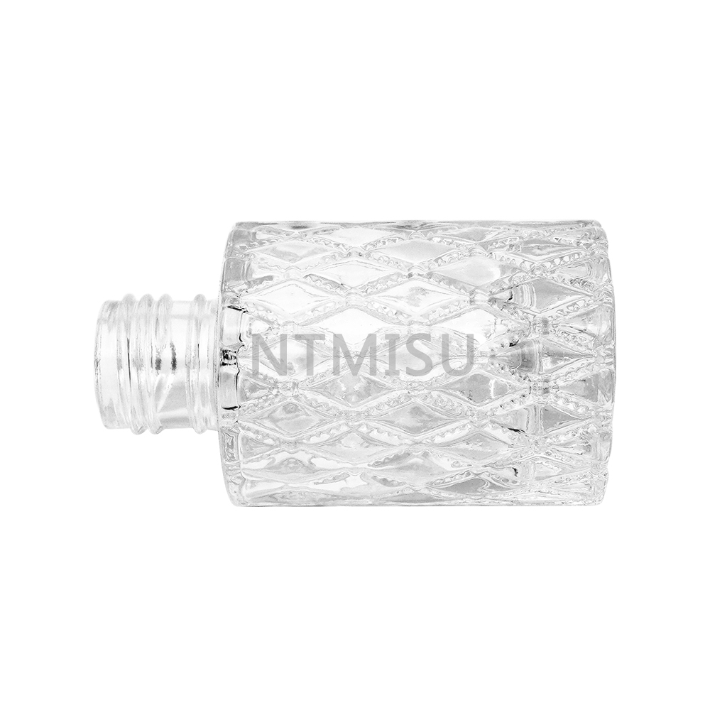 Luxury High Quality 40ml Transparent Perfume Bottle with Cut Glass