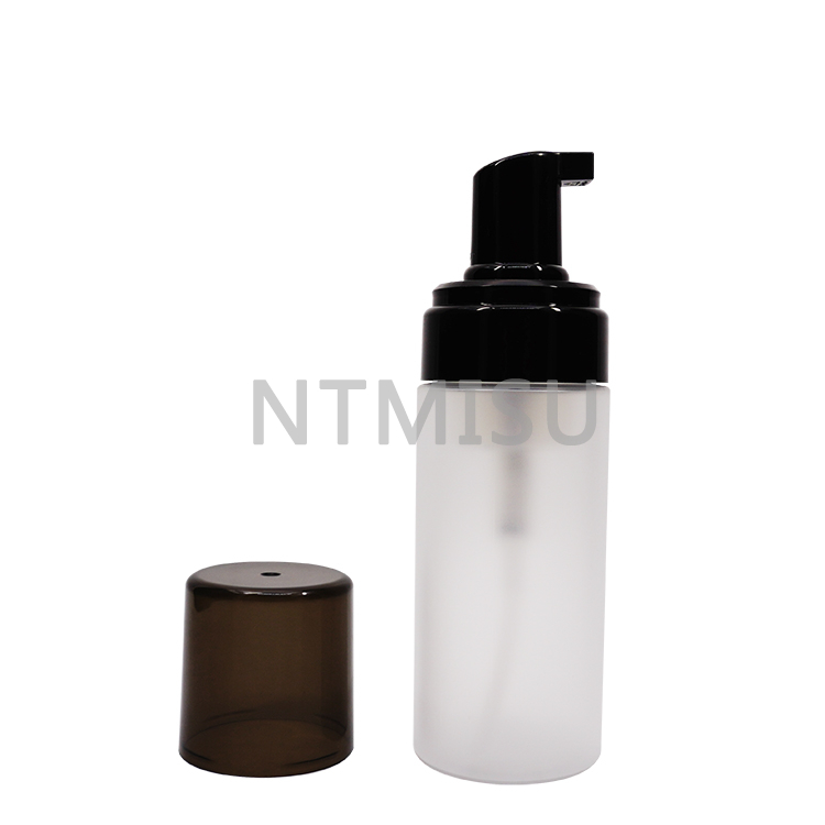 Frosted Natural Clear 150ml Plastic Bottle with Pet Plastic Bottle Foaming Pump
