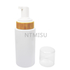 Hot Sale Factory Direct 250ml Liquid Soap Bottle with Bamboo Dispenser Foam Pump