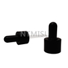 24/410 Black Smooth Glass Dropper Cap Pipette for Essential Oil Bottle