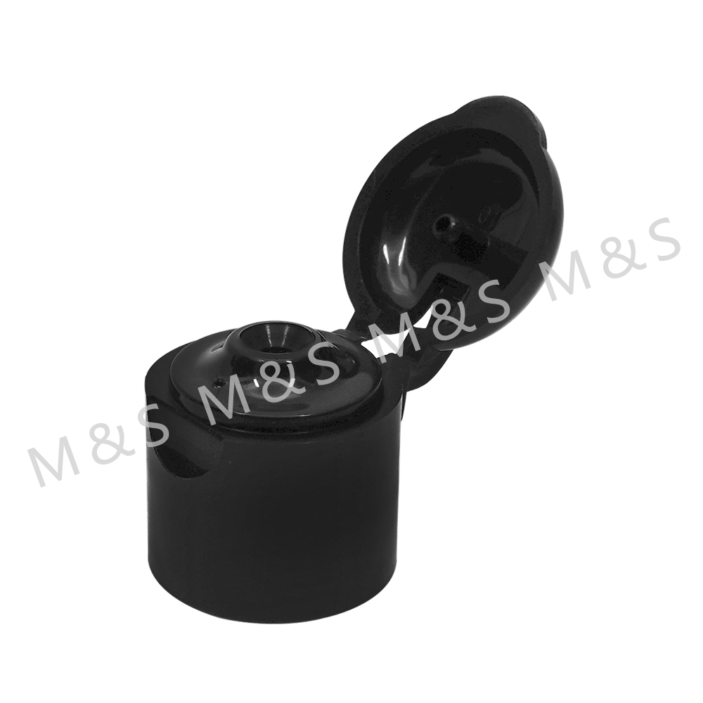 18mm black flip top cap for bottle