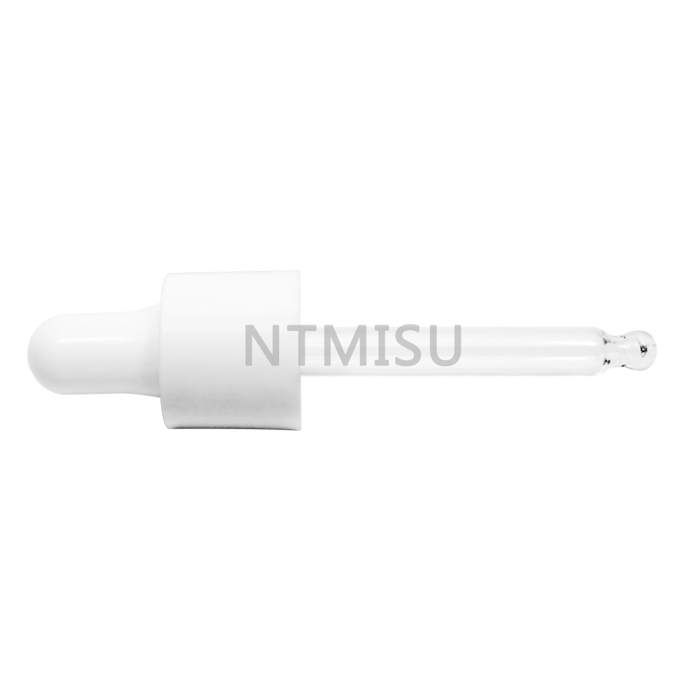 18 415 white smooth plastic dropper for serum bottle