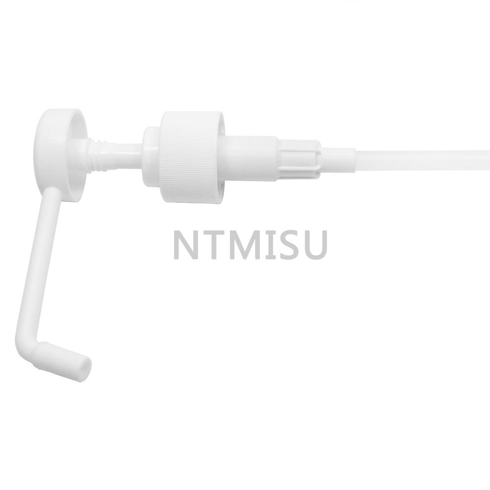 Professional Manufacture 28 410 White Screw Plastic Dispenser Lotion Pump with Long Nozzle