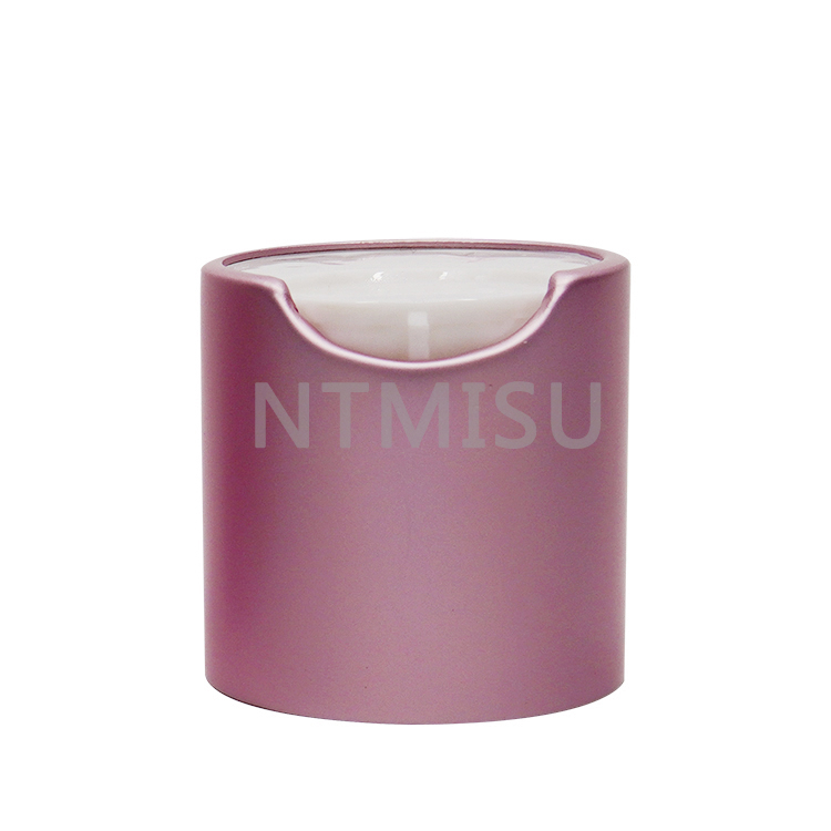 Newest Factory Luxury Matte Rose Pink 24mm Aluminum Screw Disc Top Cap