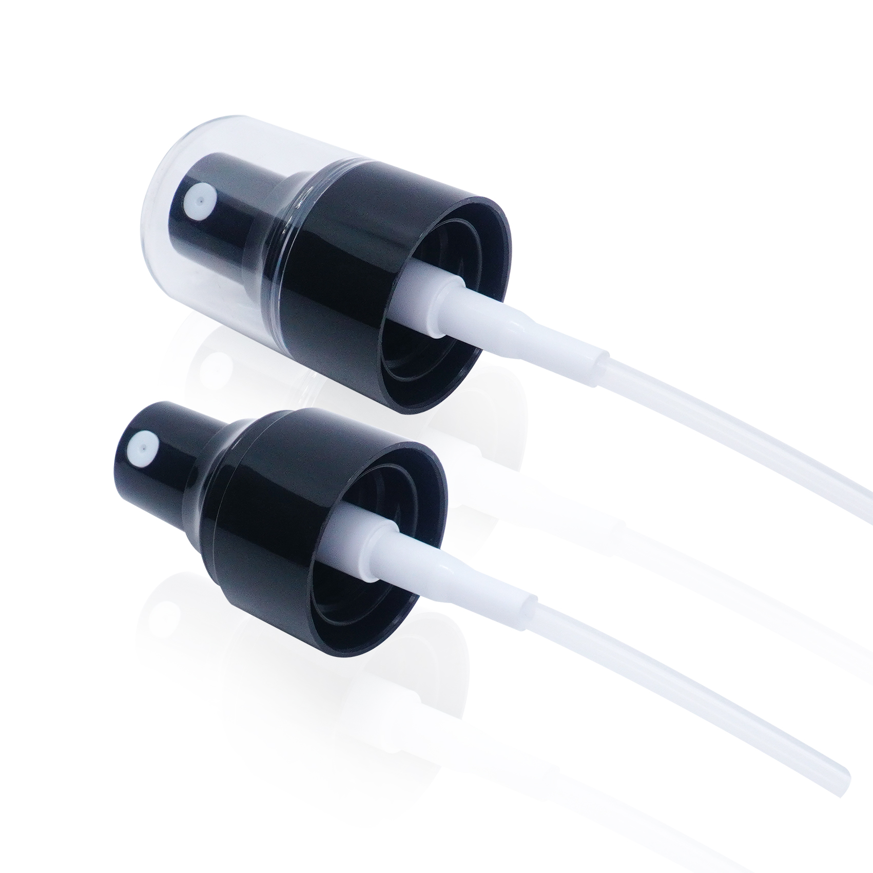 Black Plastic Double Wall Fine Mist Sprayer with AS Cap