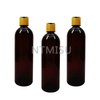 Hot Selling 400ml Plastic Amber Bottle with Bamboo Disc Top Cap
