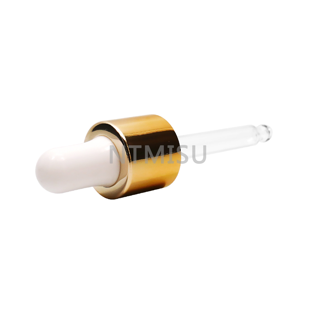 18 415 Aluminum Gold Dropper for Essential Oil bottle