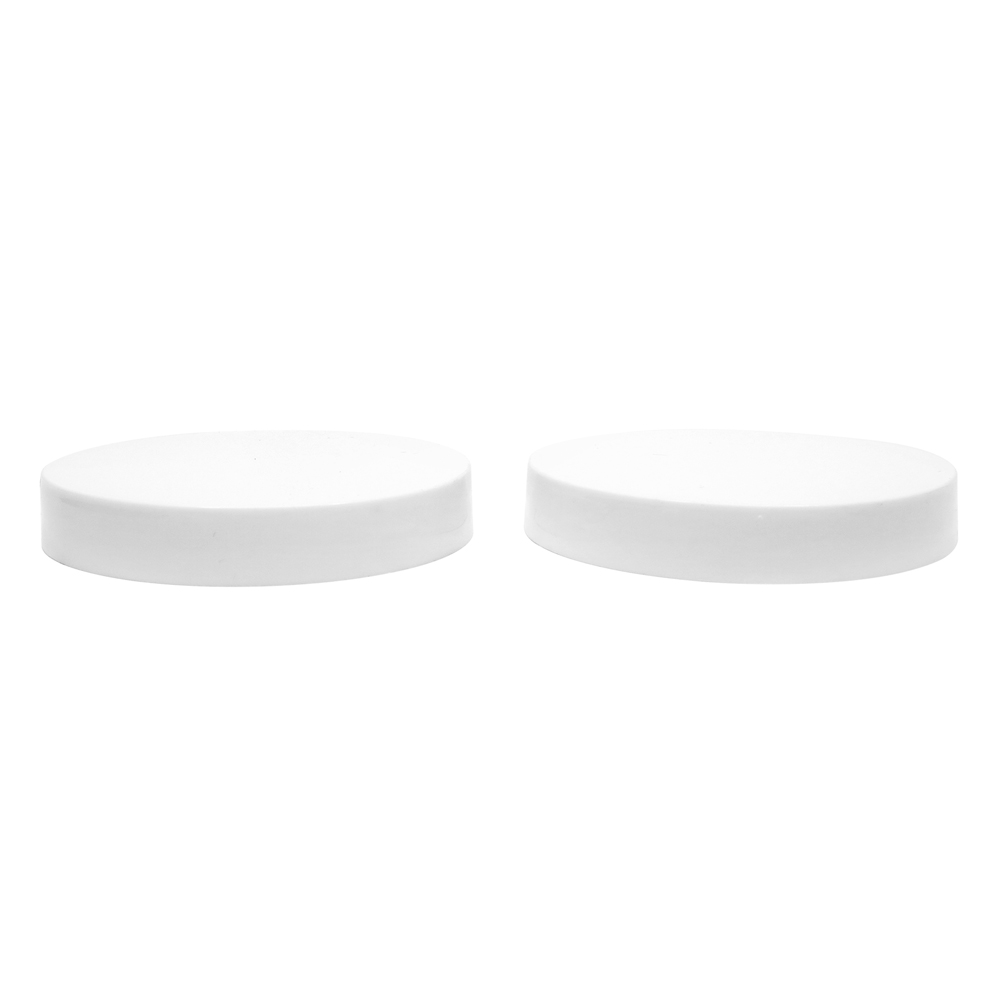 67mm White Plastic Smooth Round Screw Top Cap for Bottle