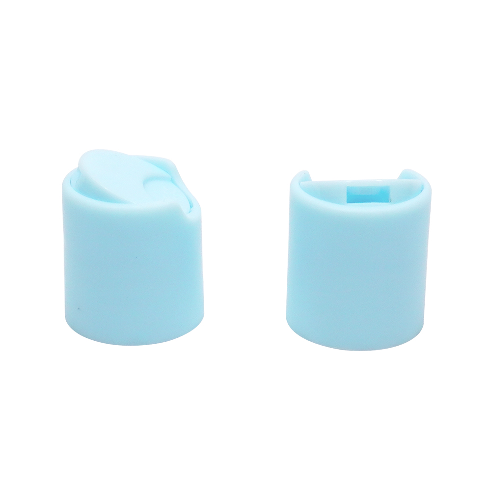 20 410 Blue Plastic Smooth Round Screw Disc Top Cap