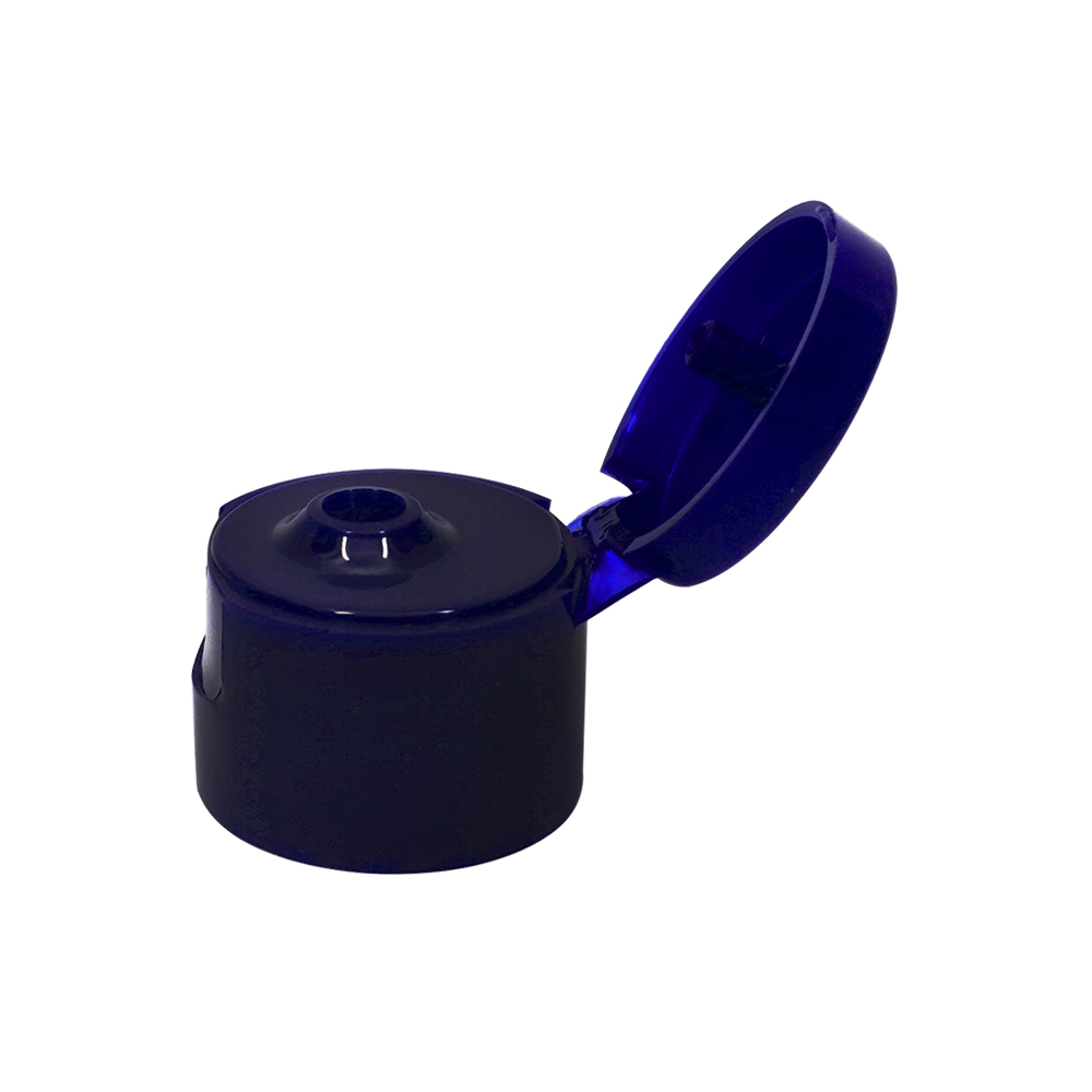 20mm Dark Blue Plastic Smooth Round Screw Flip Top Cap