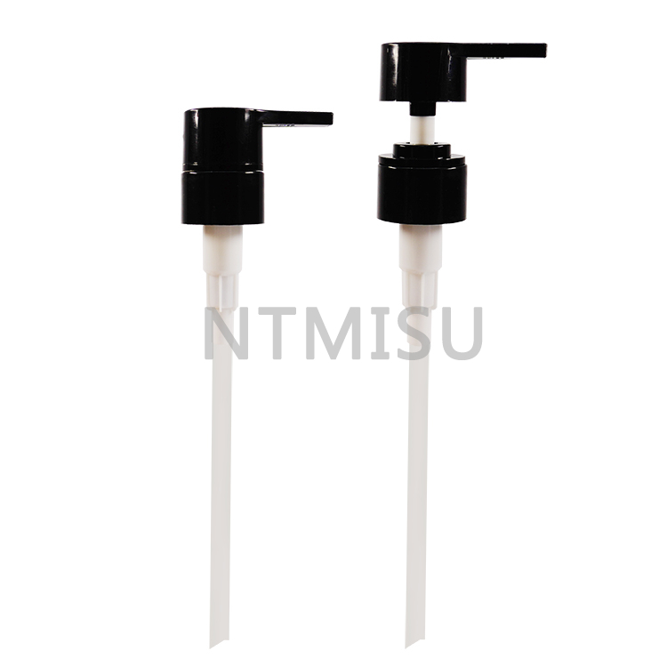 28 410 Dome cover straight nozzle black up and down shiny lotion pump