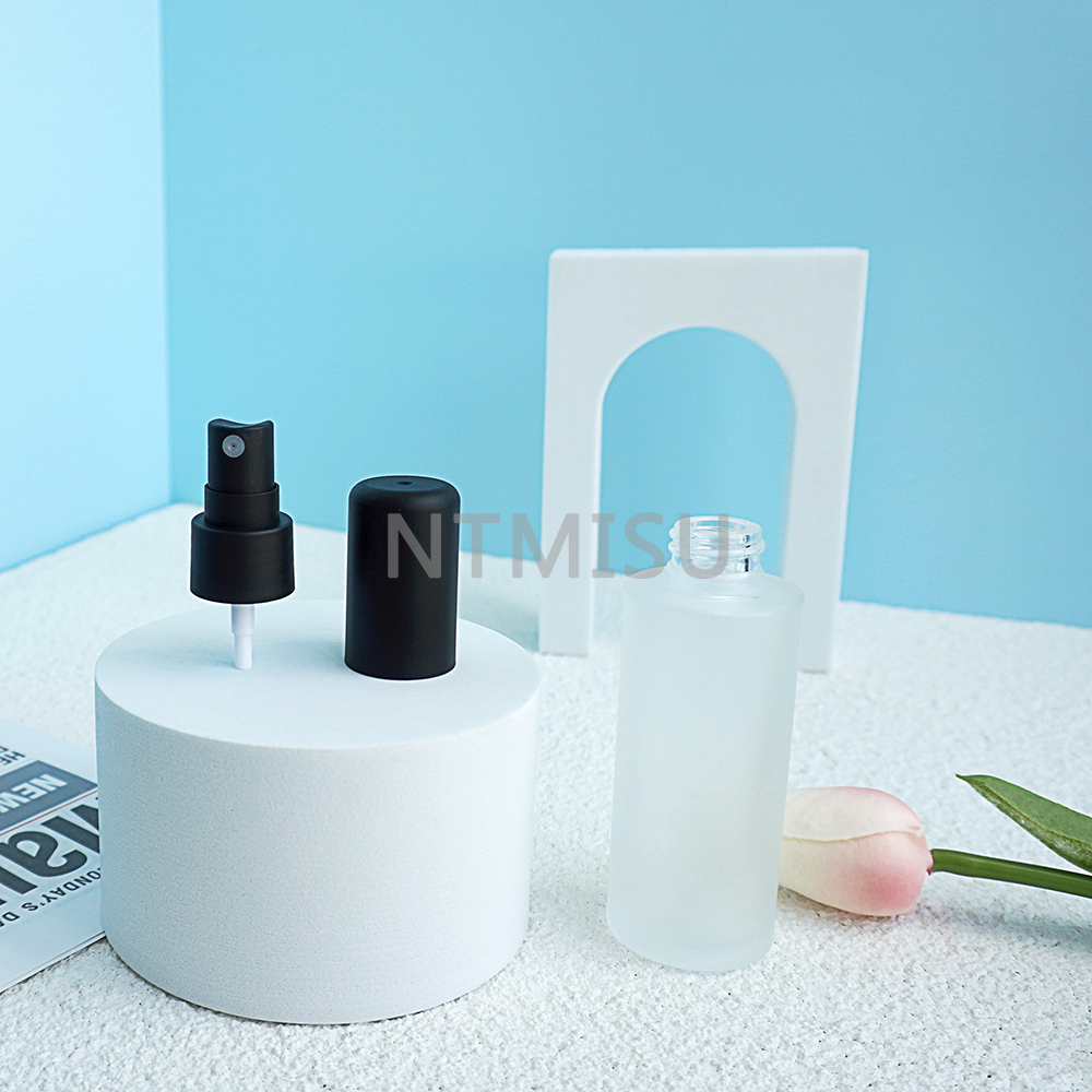 Newest High Quality 20 410 Frosted Black Plastic Fine Mist Sprayer Pump for Bottles