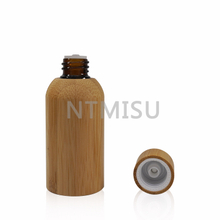 Environmentally Friendly 15ml 30ml Glass Essential Oil bottle with Full Bamboo Packaging