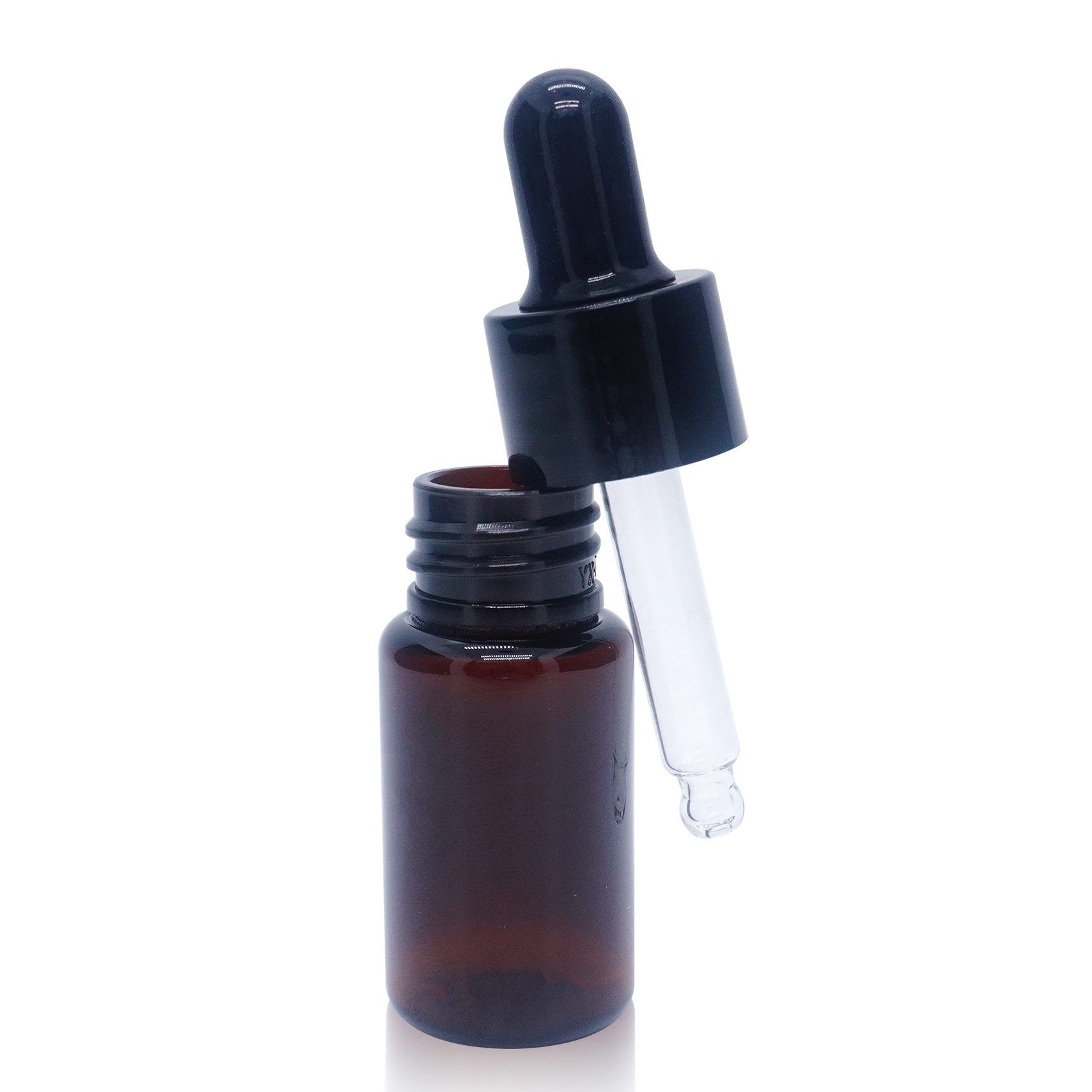 Amber Plastic Dropper Bottle