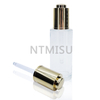 20 410 Shiny Gold Aluminum Press Type Dropper Glass Essential Oil Bottle Dropper