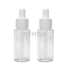 30ml Clear Plastic Cylinder Bottle with Dropper