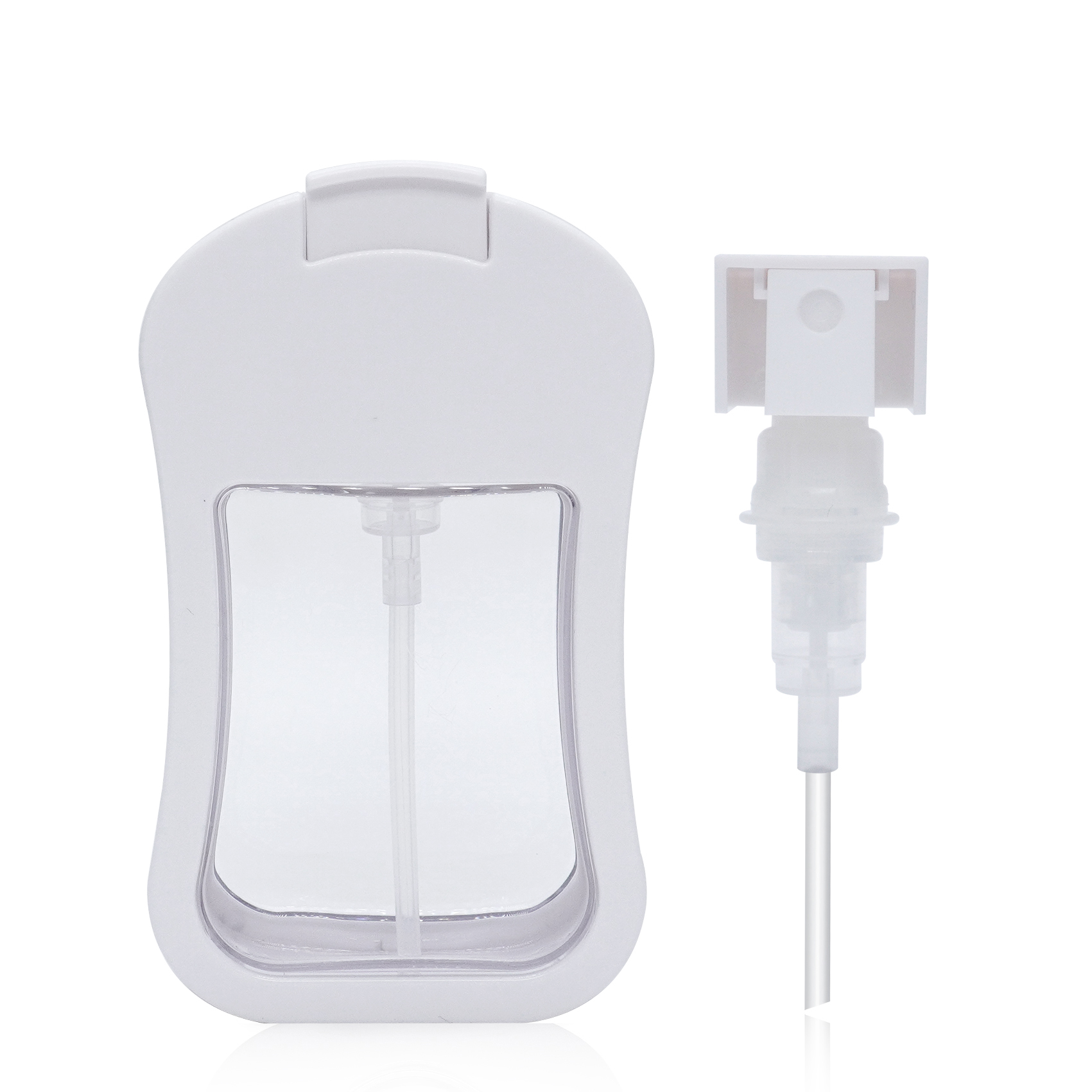 50ML custom made pocket spray bottle credit card perfume bottle empty plastic spray bottle