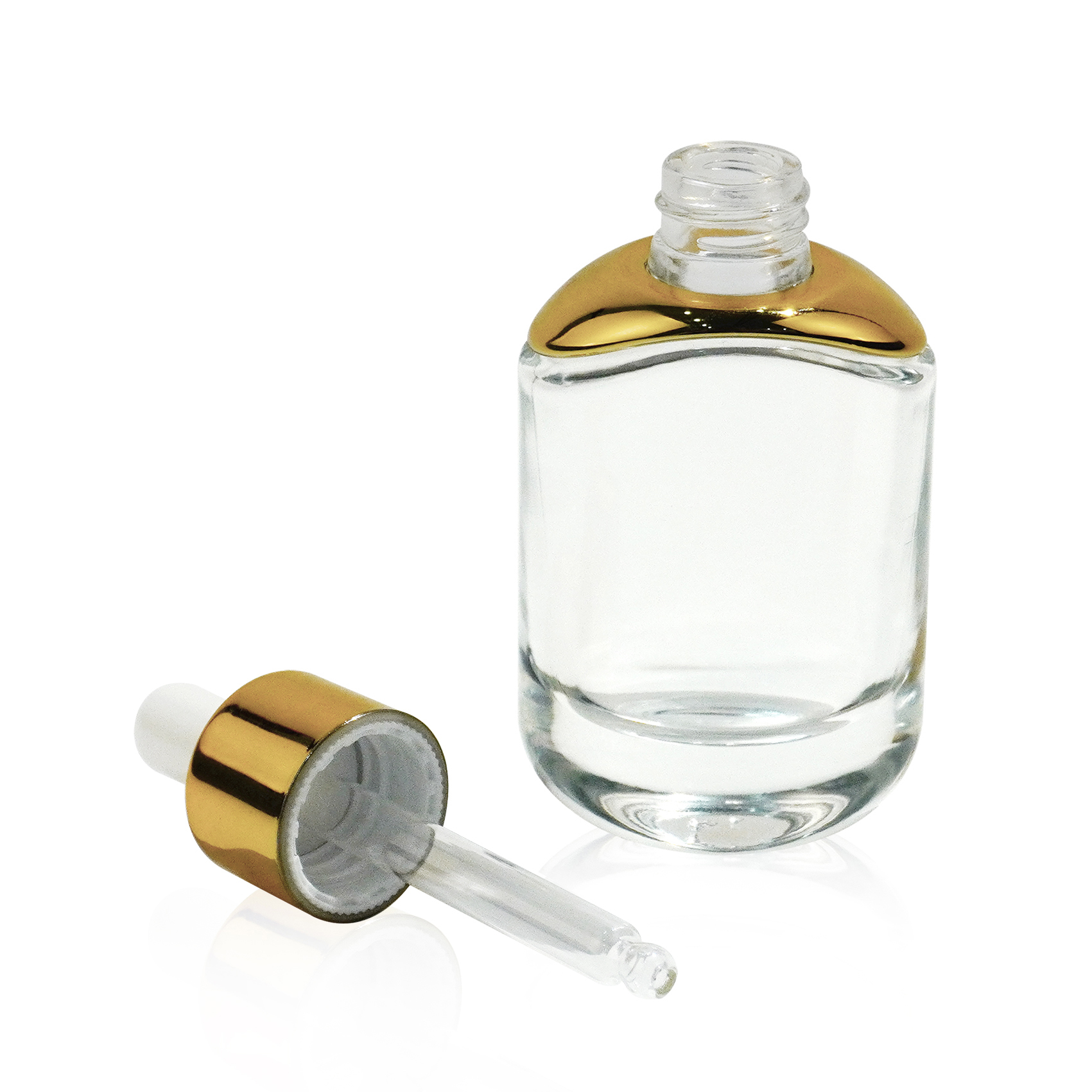 30ml Glass Essential Oil Bottle with Aluminum Dropper