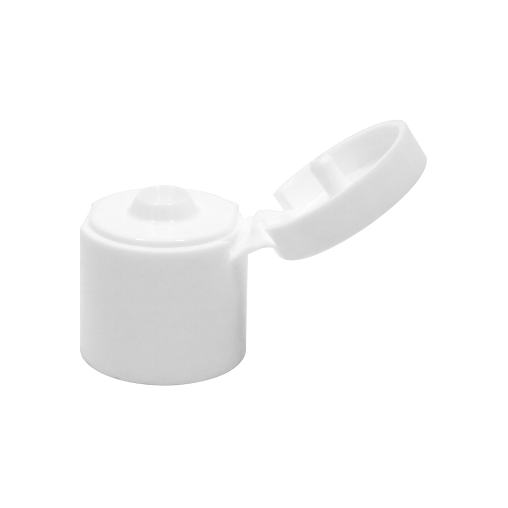 18 410 White Plastic Flip Top Cap for PET Bottle