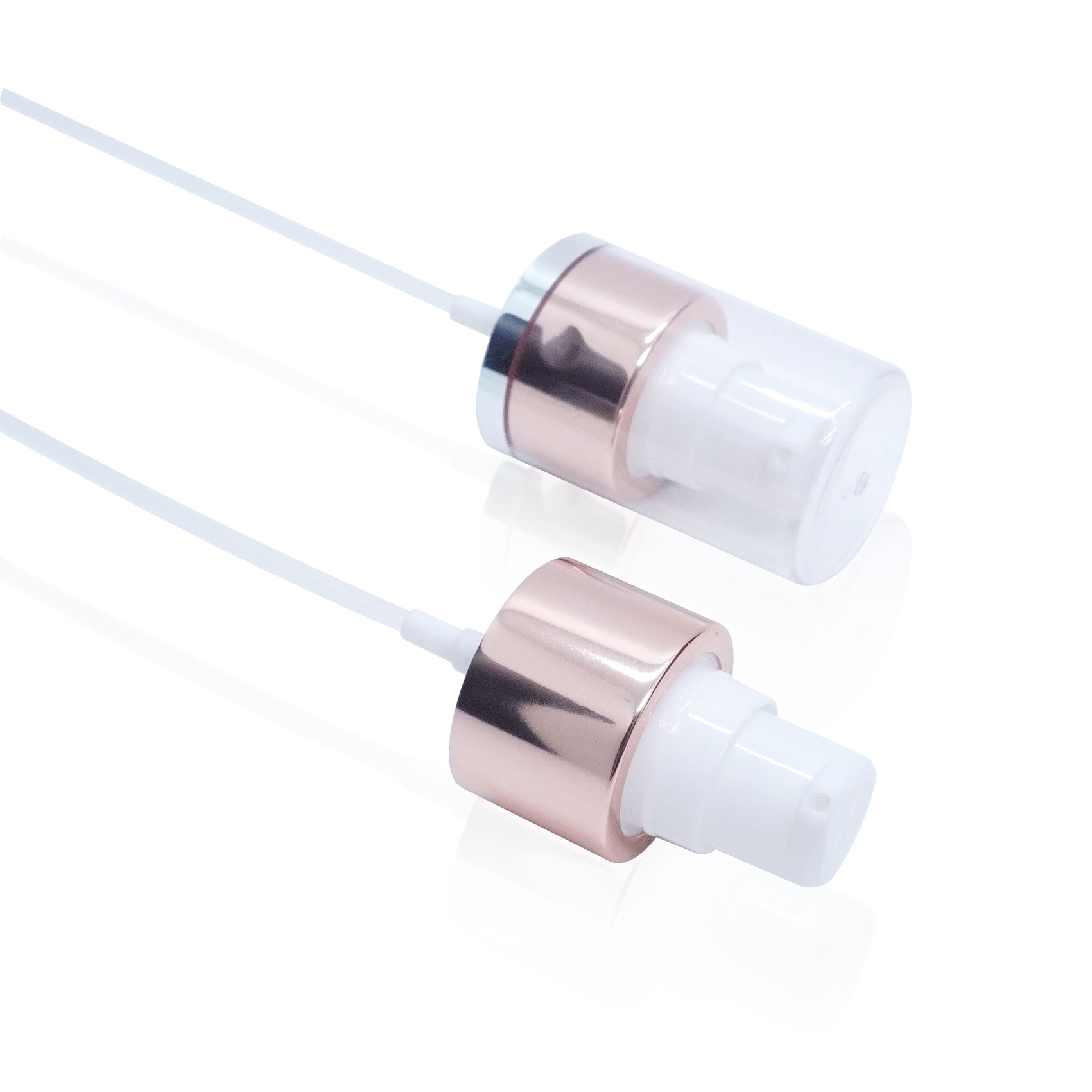 24 410 Rose Gold Aluminum Cream Pump