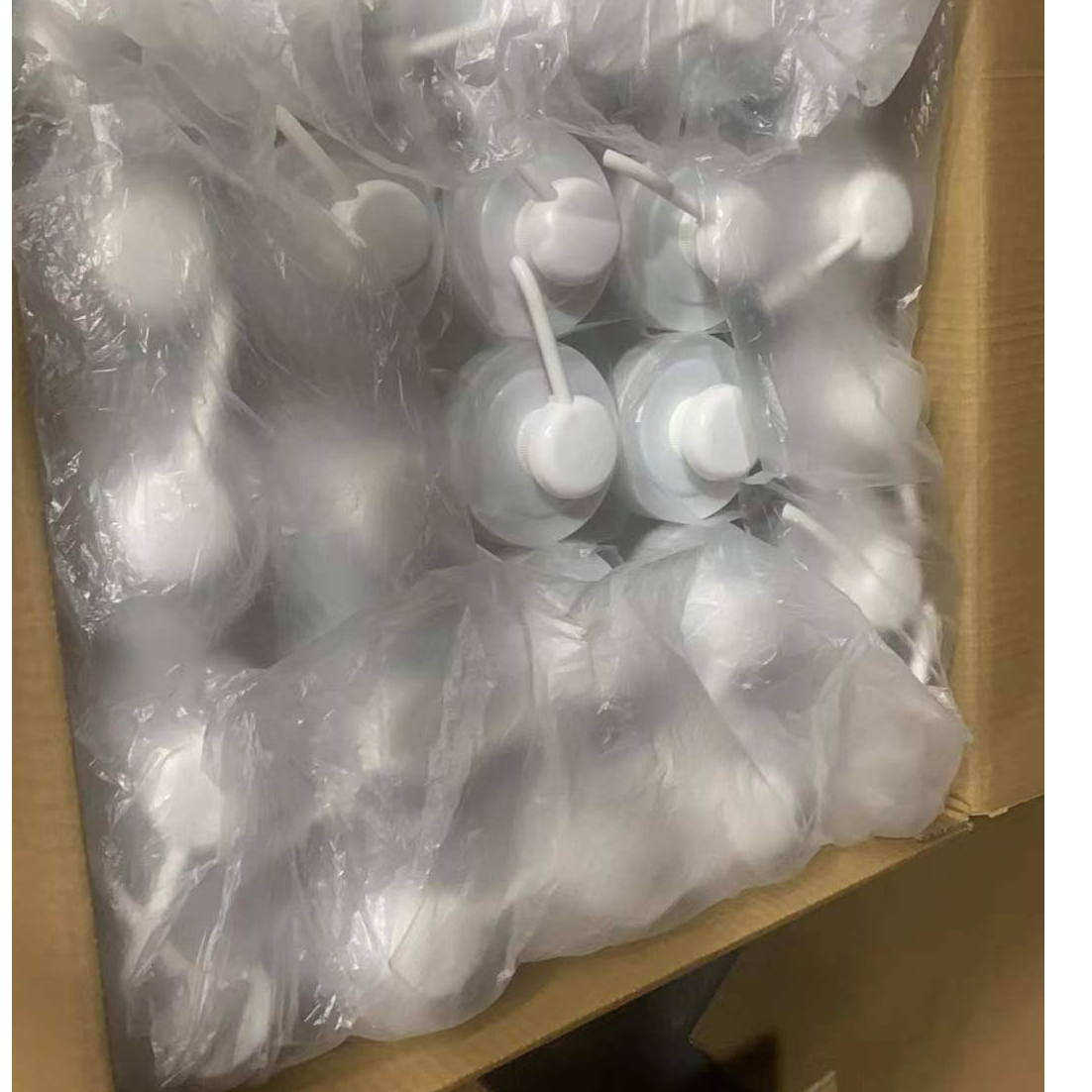 Plastic Sticky Sauce Pump Dispenser with PET Plastic 16.6oz 500ml Container Bottle