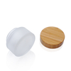 45ml High Quality Glass Cream Jar Bottle with Bamboo Cover