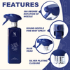 28/410 Silver Anodized Aluminum All Plastic Trigger Foam Sprayer for Household Kitchen Bathroom Car Cleaning
