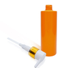 450ml Orange PET Bottle with Aluminum Lotion Pump
