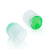 28 410 Transparent White Green Disc Top Cover PP Cap