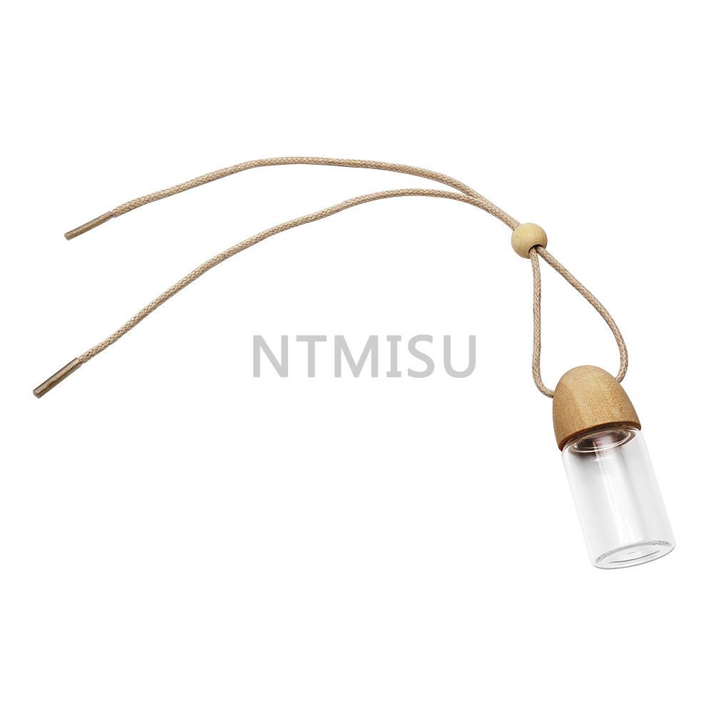 7ml Empty Perfume Glass Bottle with Wood Cap