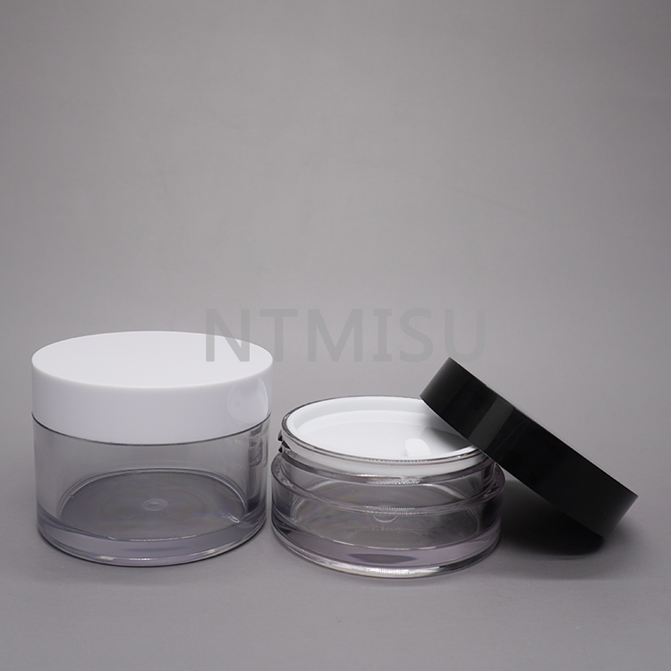 Cosmetics Packaging Plastic PET Cream Jar Body Lotion Containers