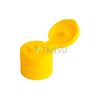 Yellow Plastic Flip Top Cap for Cosmetic Bottle