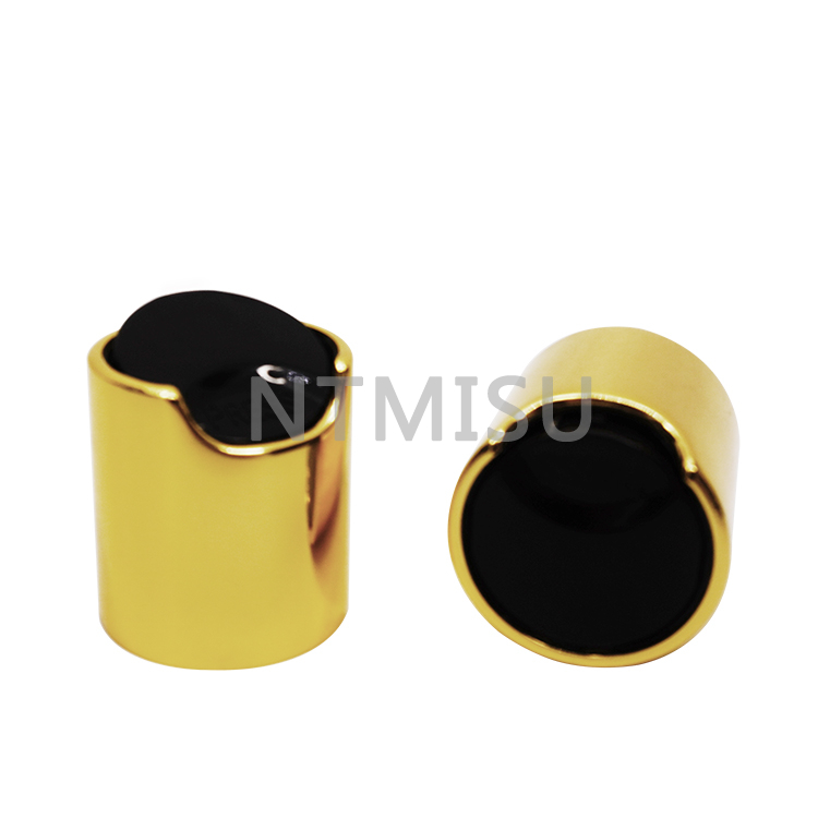 20/410 High Quality Black Disc Top Cap with Electrochemical Aluminum Shining Golden Closure