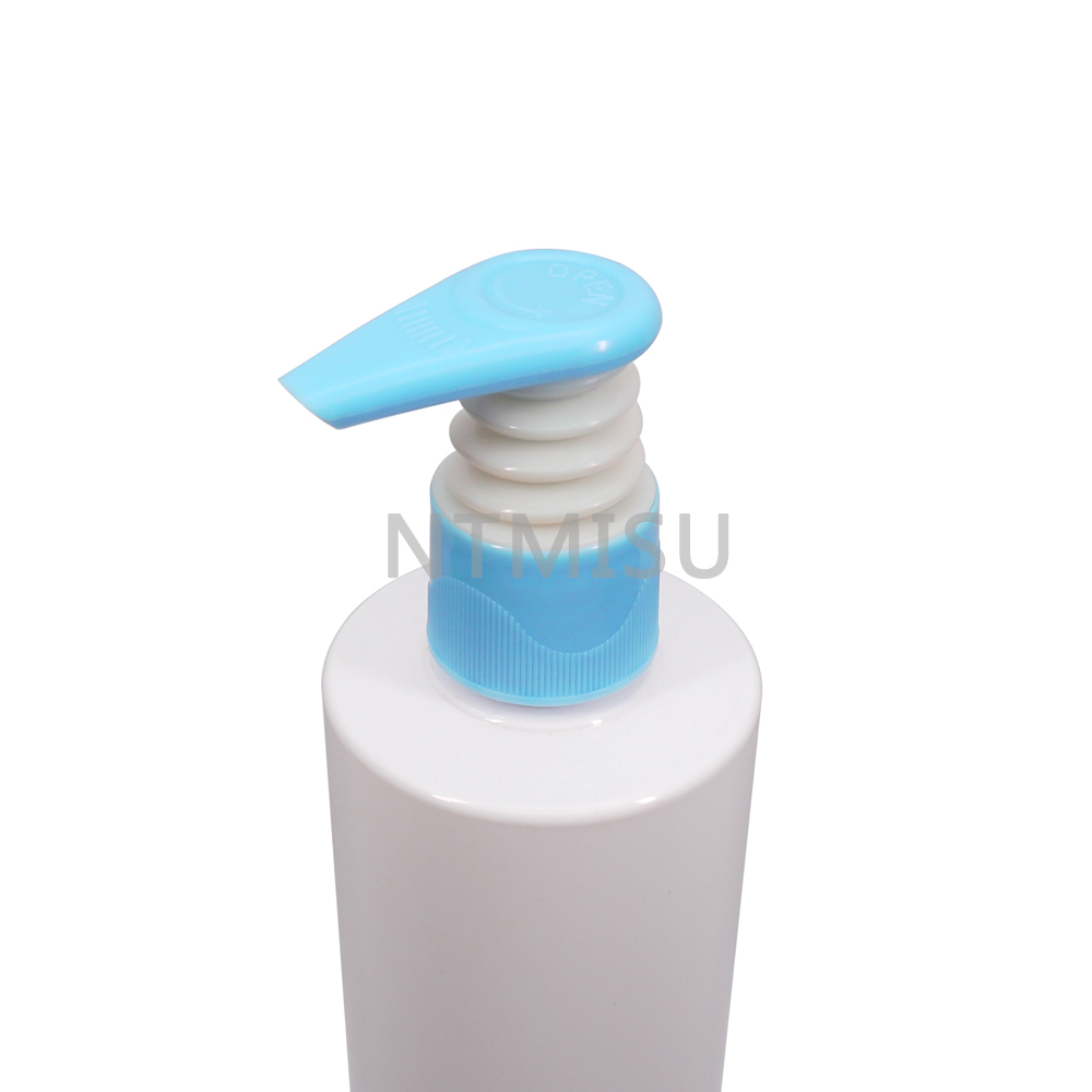 24 410 New Design Blue Shampoo Lotion Pump for Sale
