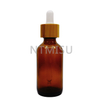 High Quality 60ml Frosted Amber Bottle with Shampoo Dropper