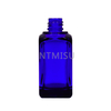 High Quality Blue Square 15ml Glass Essential Oil Bottle With Silicone Dropper