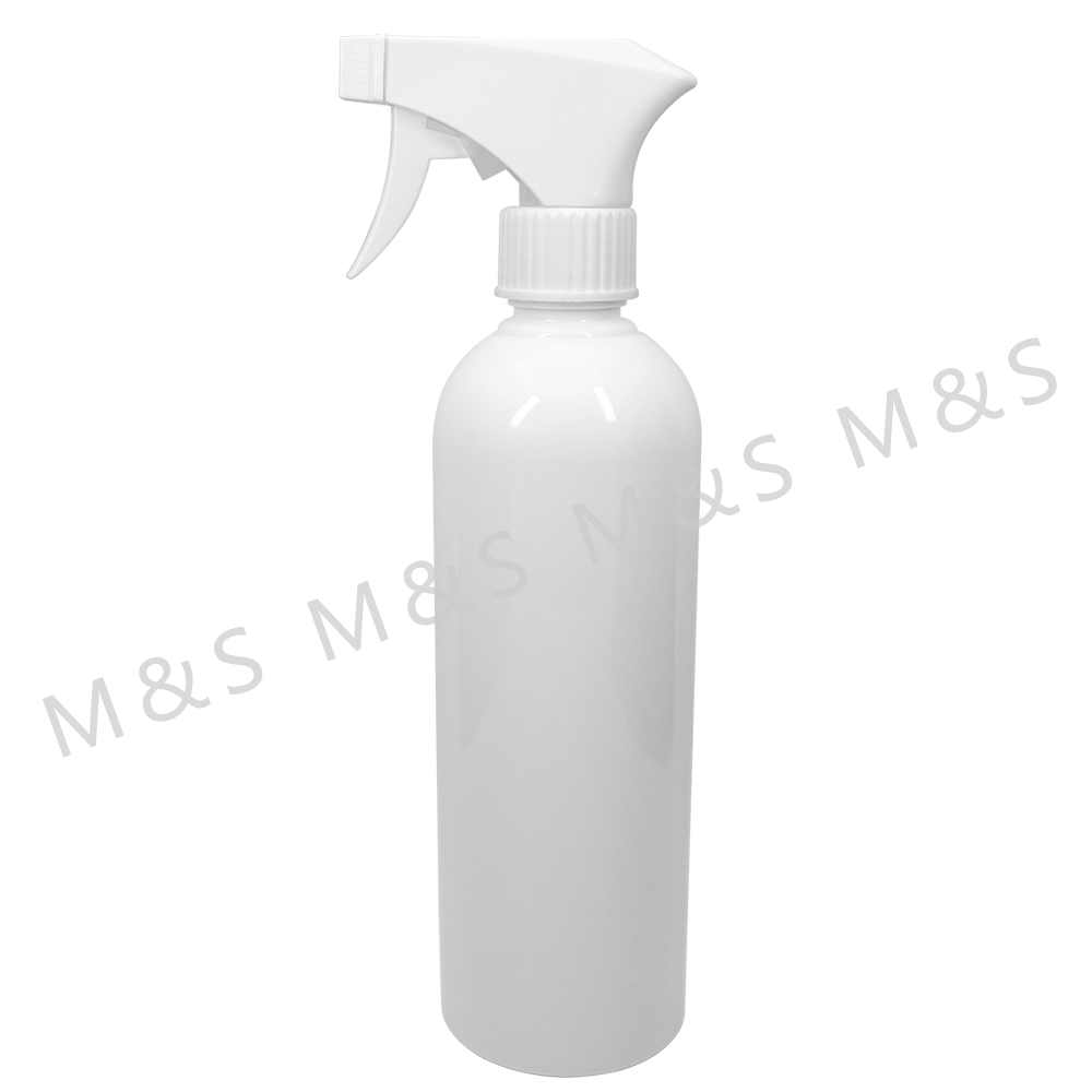 28 410 White Ribbed Plastic Square Trigger Sprayer