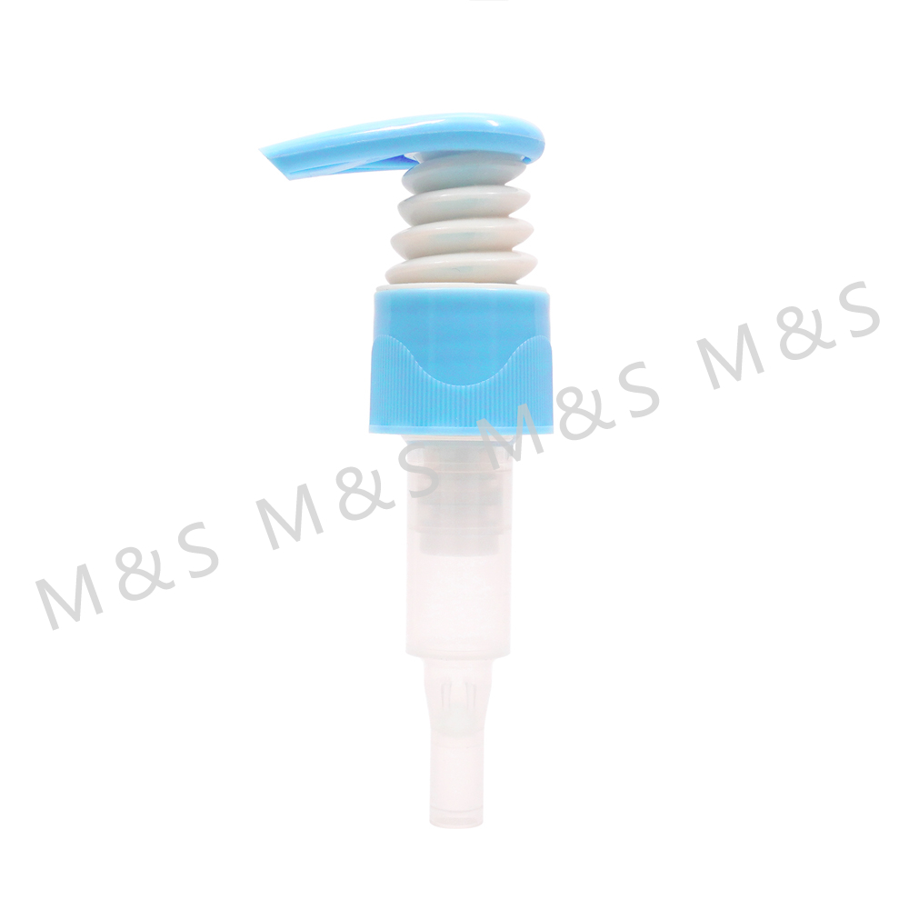 24 410 New Design Blue Shampoo Lotion Pump For Sale