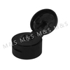 25mm Black Regular Butterfly Flip Top Cap