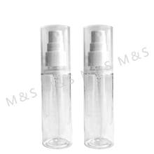 Fast Delivery 50ml Transparent Flat Shoulder Bottle With Fine Mist Sprayer