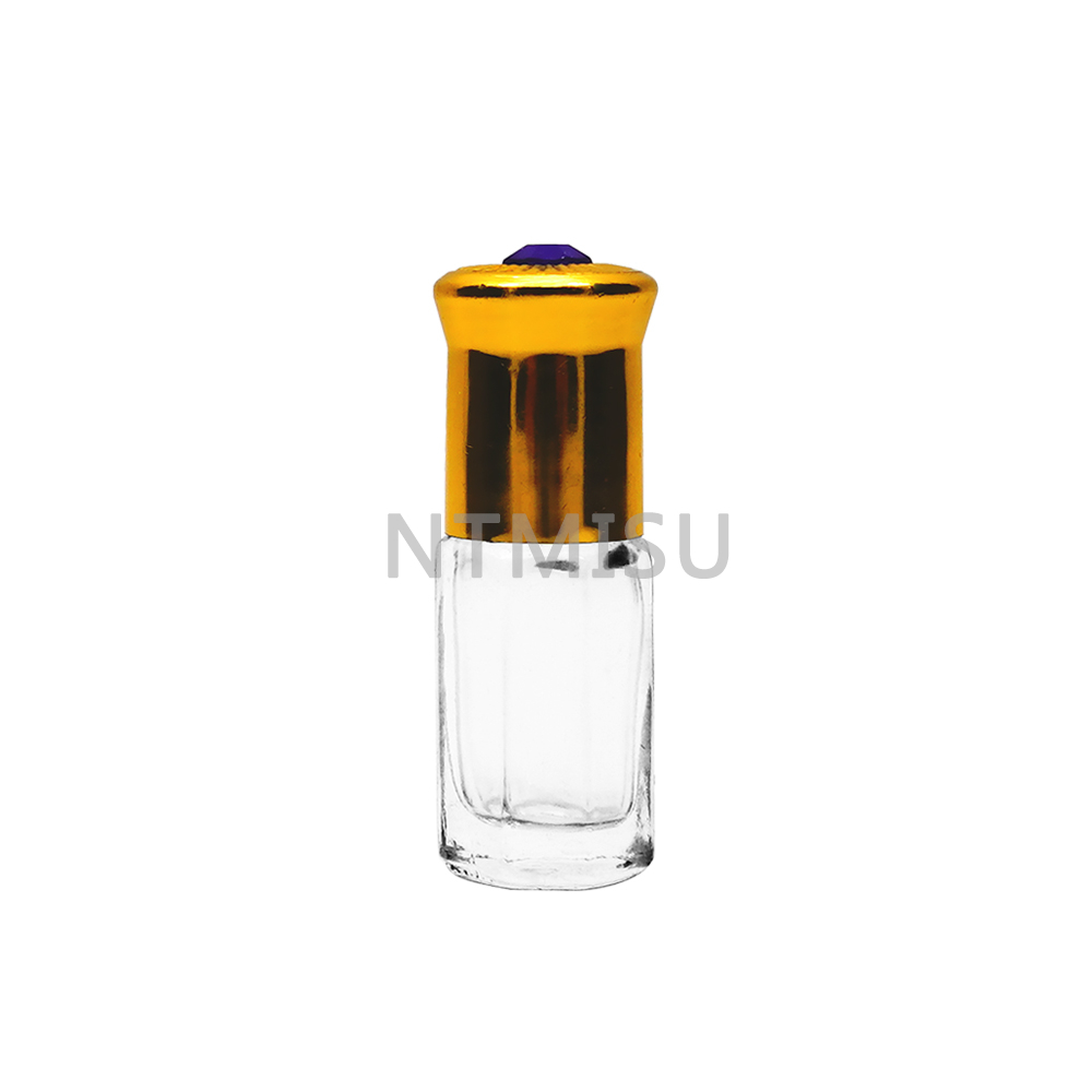 4ml Roller Ball Glass Bottle With Gold Cap