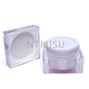 Acrylic Pink Plastic Jar Square Wholesale