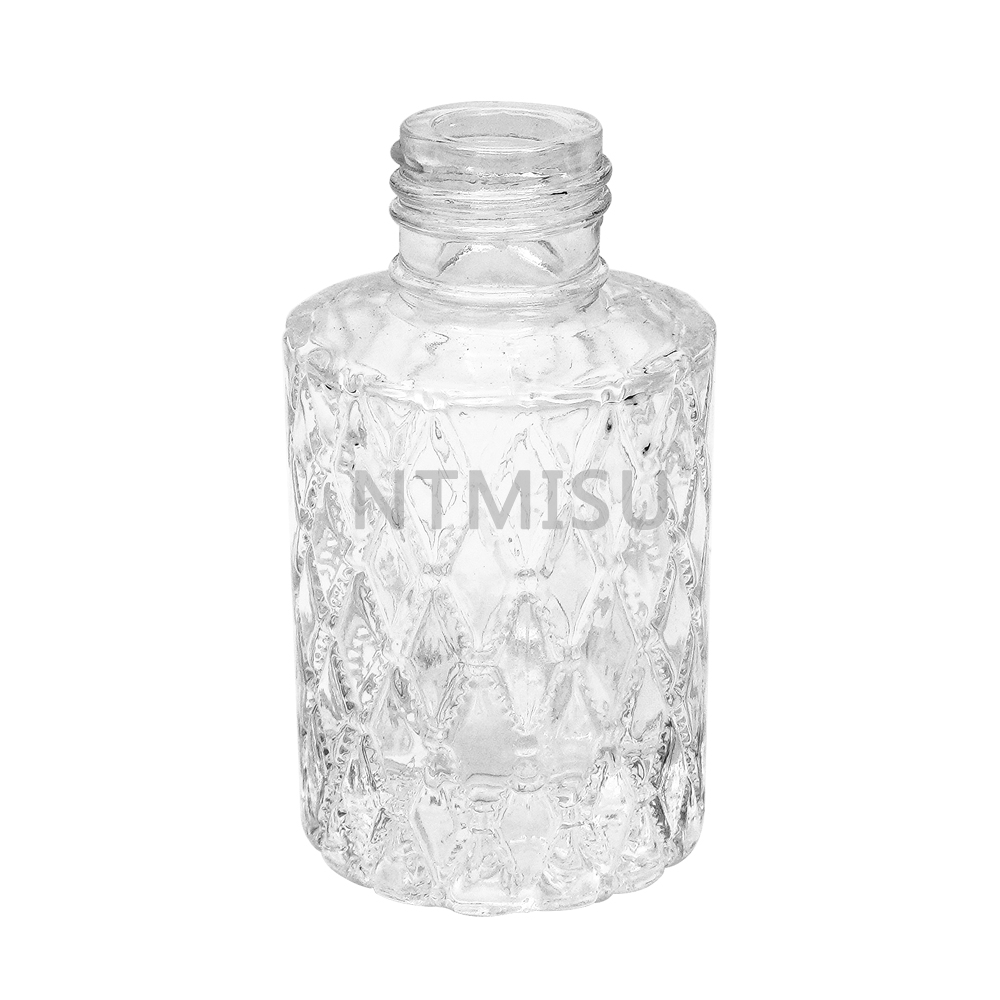 Luxury High Quality 40ml Transparent Perfume Bottle with Cut Glass