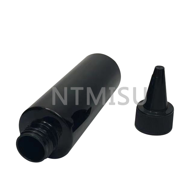 Empty 150ml Black Bottle with Cap