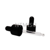 24/410 Black Smooth Glass Dropper Cap Pipette for Essential Oil Bottle