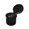 28mm Plastic Smooth Round Screw Flip Top Cap
