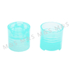 24mm Transparent Blue Disc Top Cap for Cosmetic Industry